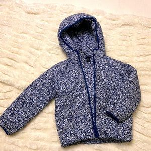 Baby Gap Girls 5T Floral Puffy Coat
